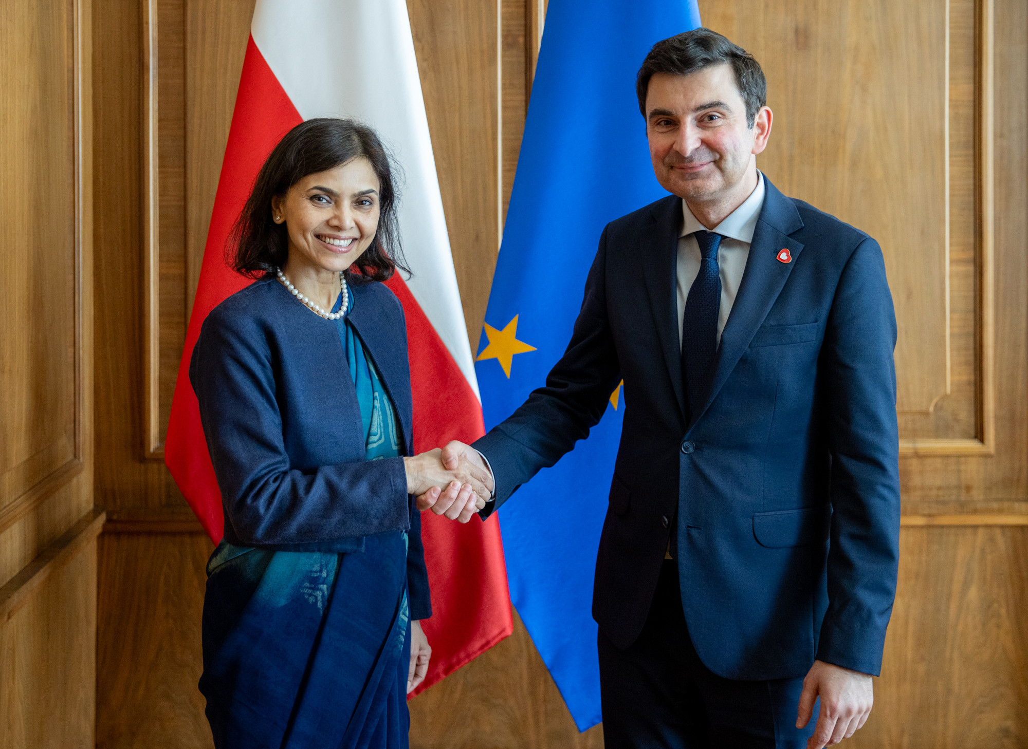 Ambsador Indii i Woejwoda Śląski/fot. ŚUW