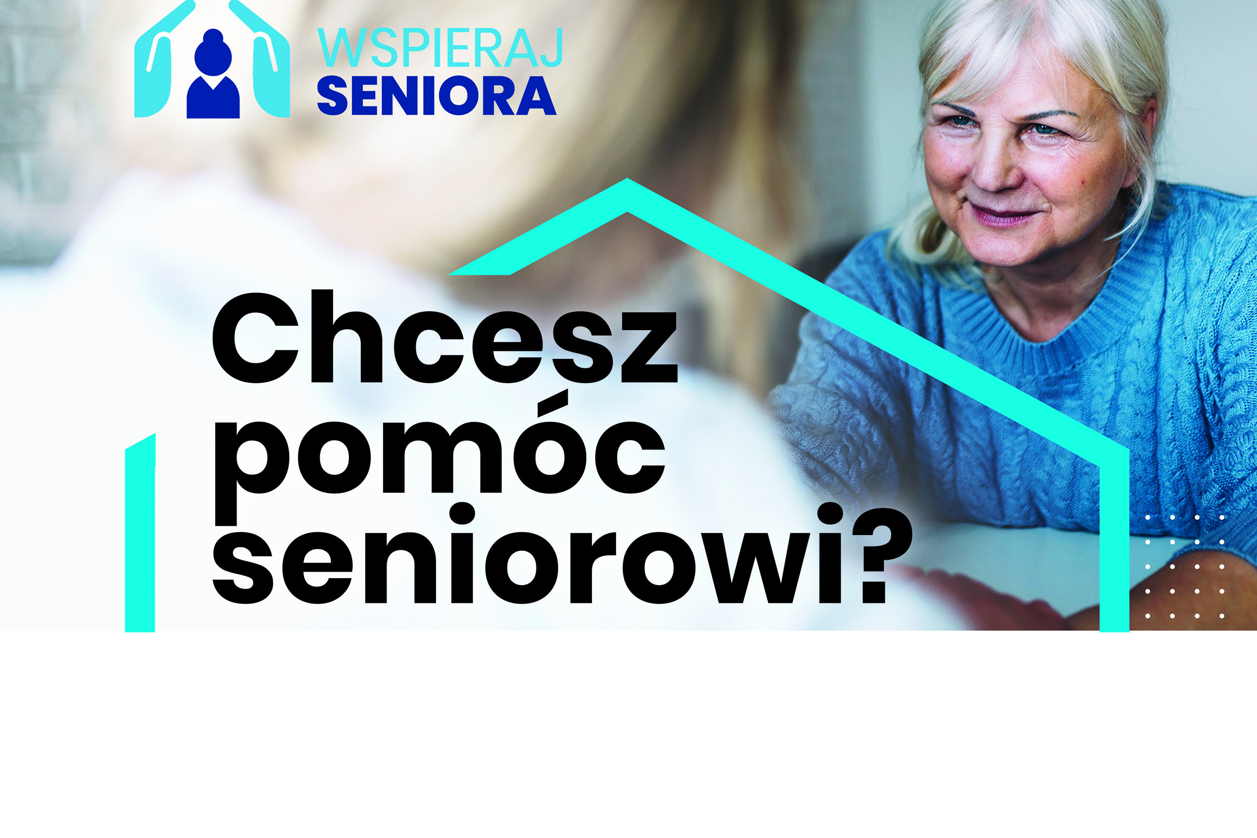 Plakat Wspieraj Seniora graf. MRiPS