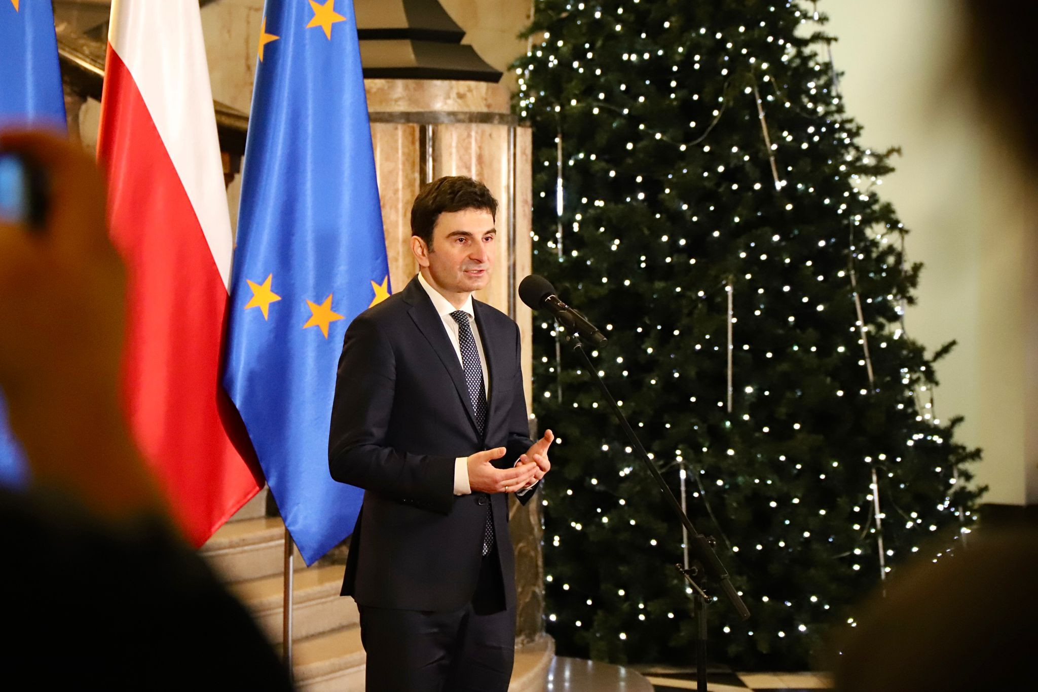 Wojewoda Śląski Marek Wójcik - briefing prasowy /fot. Biuro Prasowe ŚUW