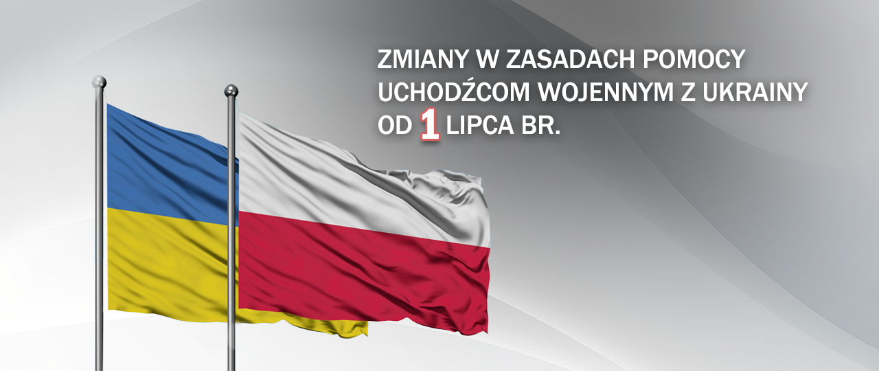 Grafika dot. zmian w zasadach pomocy uchodźcom wojennym z Ukrainy/mat. MSWiA