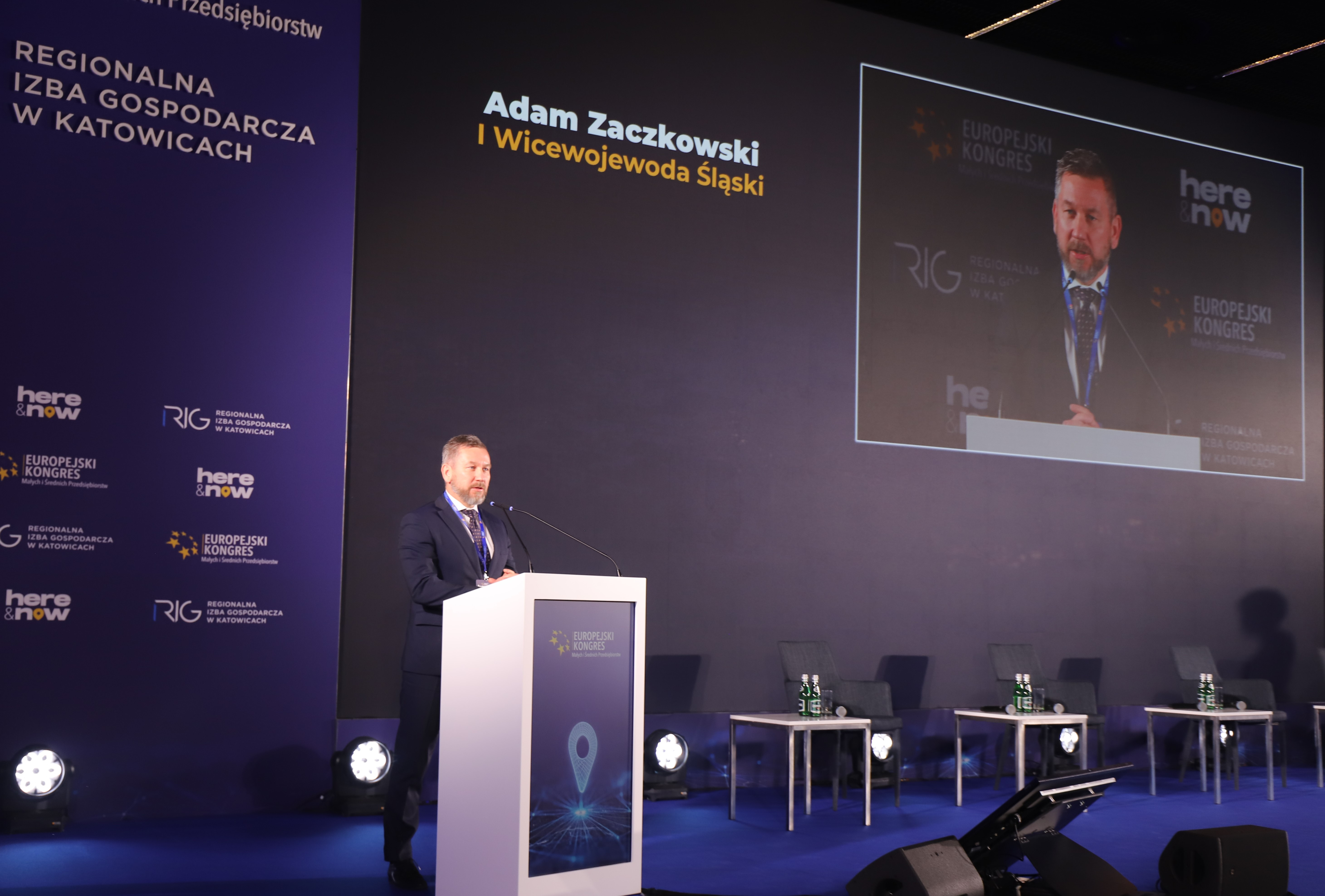 Wicewojewoda Adam Zaczkowski 15 Europejskim Kongresie Małych i Średnich Przedsiębiorstw w Katowicach