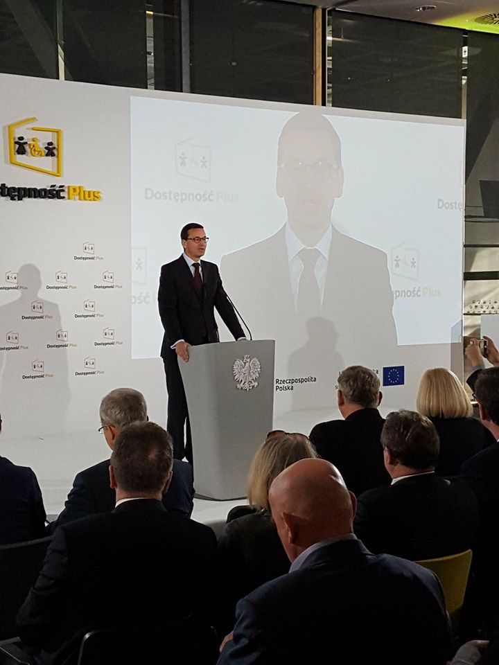 Założenia programu Dostępność Plus przybliżył premier Mateusz Morawiecki /fot. ŚUW/