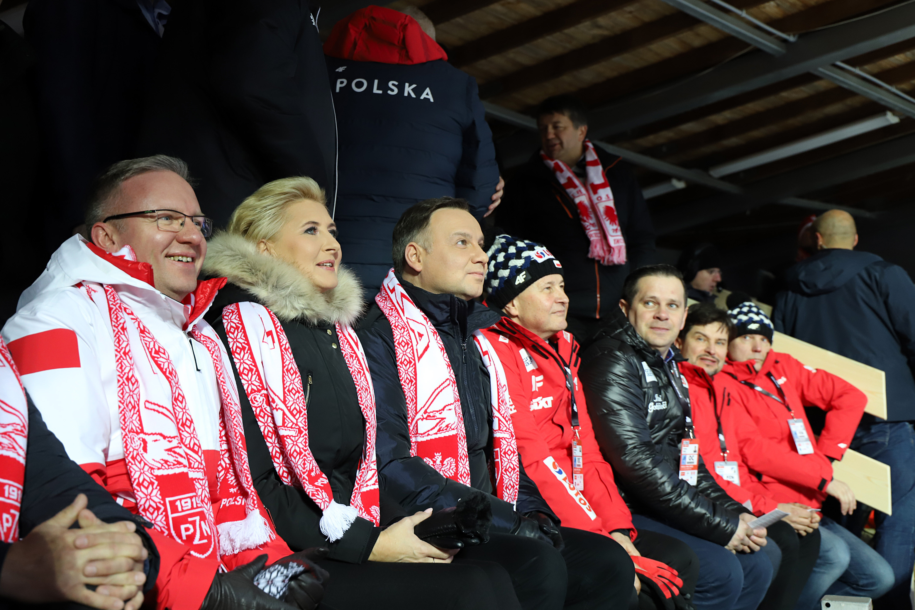 Para Prezydencka kibicowała skoczkom