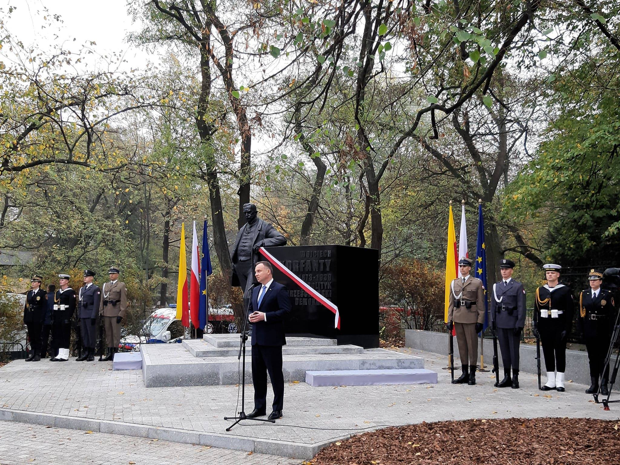 W Warszawie odsłonięto pomnik Wojciecha Korfantego/fot. A. Kucharzewska
