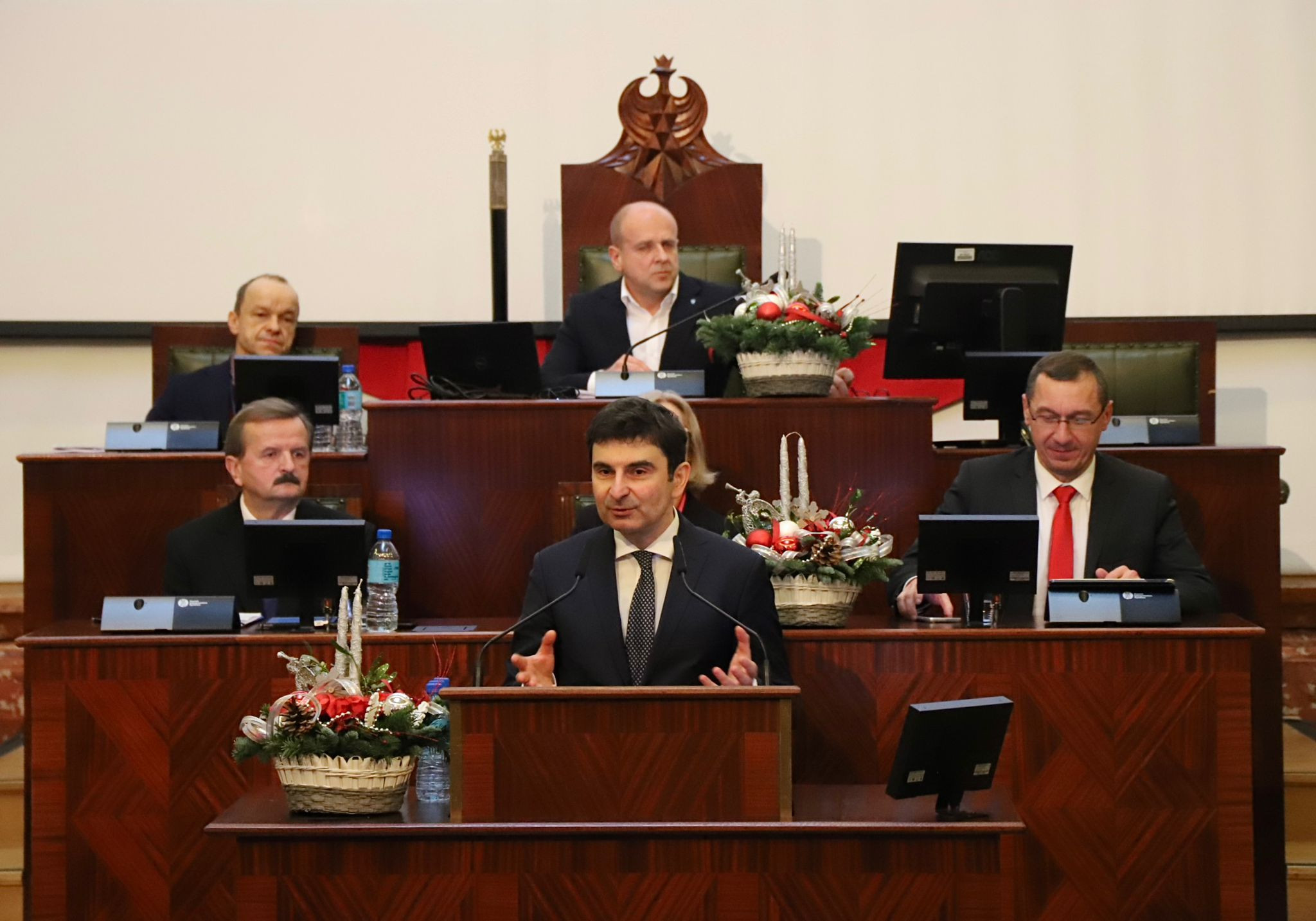 Wojewoda Śląski Marek Wójcik - sesja sejmiku /fot. Biuro Prasowe ŚUW