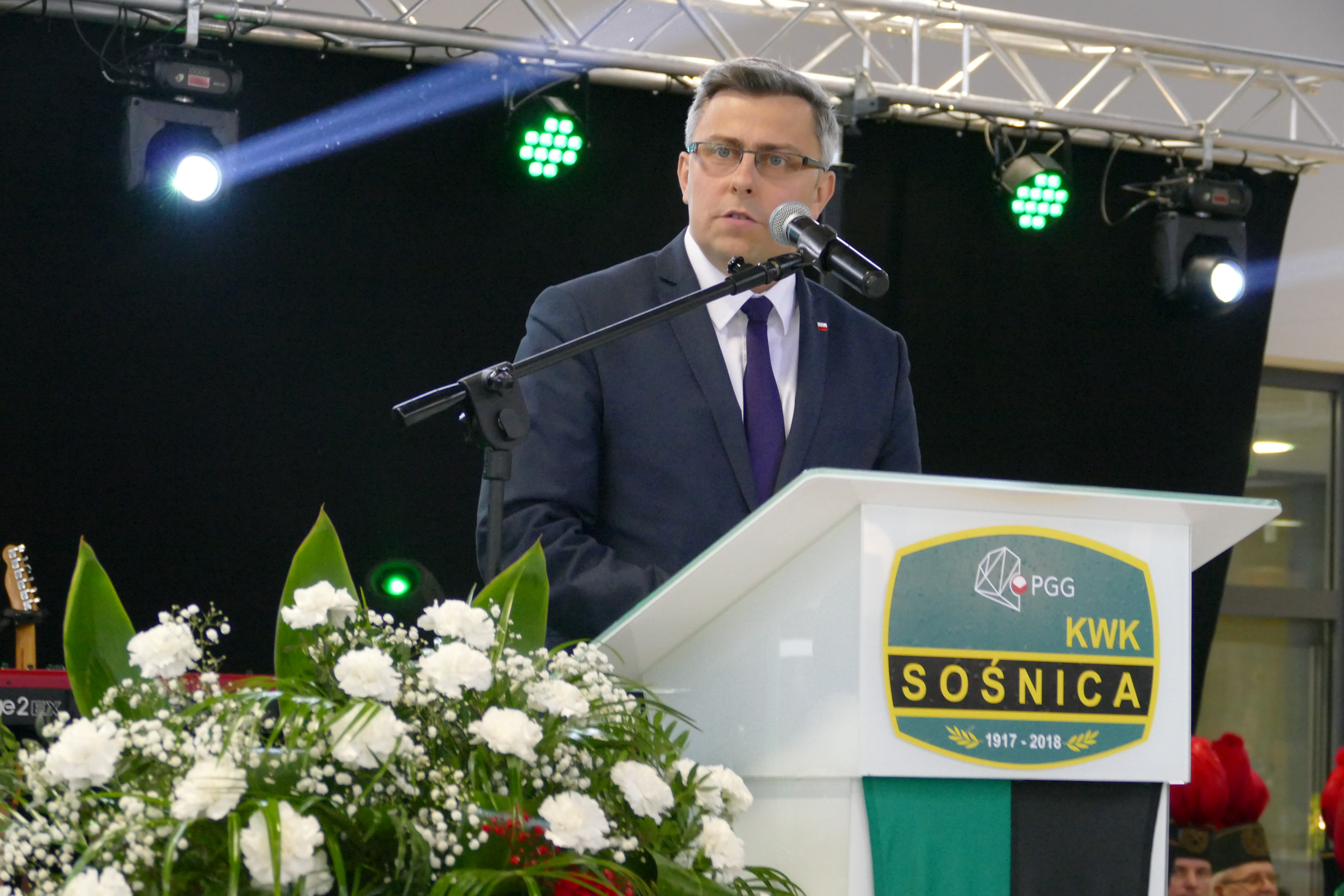 Wojewoda Jarosław Wieczorek podziękował górnikom KWK Sośnica /fot.A.Kucharzewska/ 