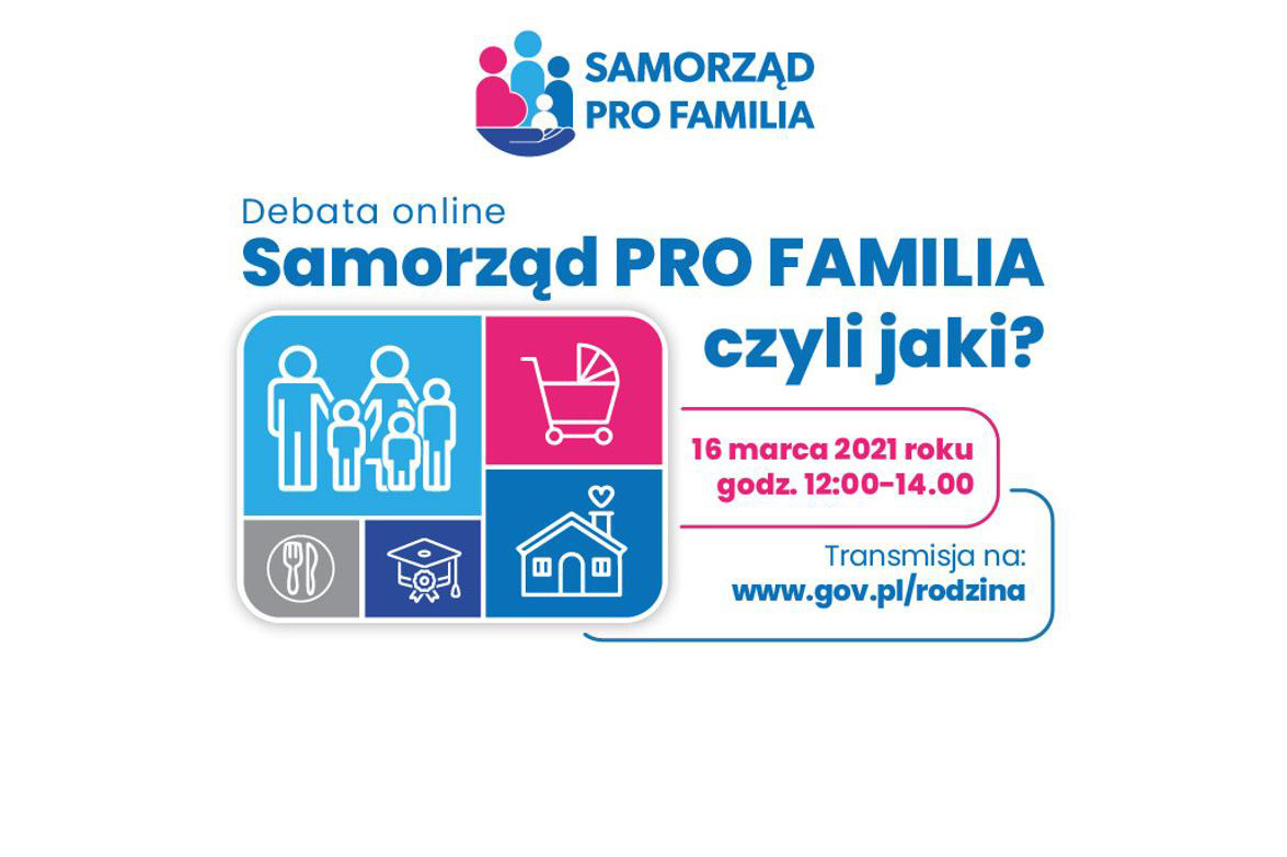 debata Samorząd PRO FAMILIA graf. MRiPS