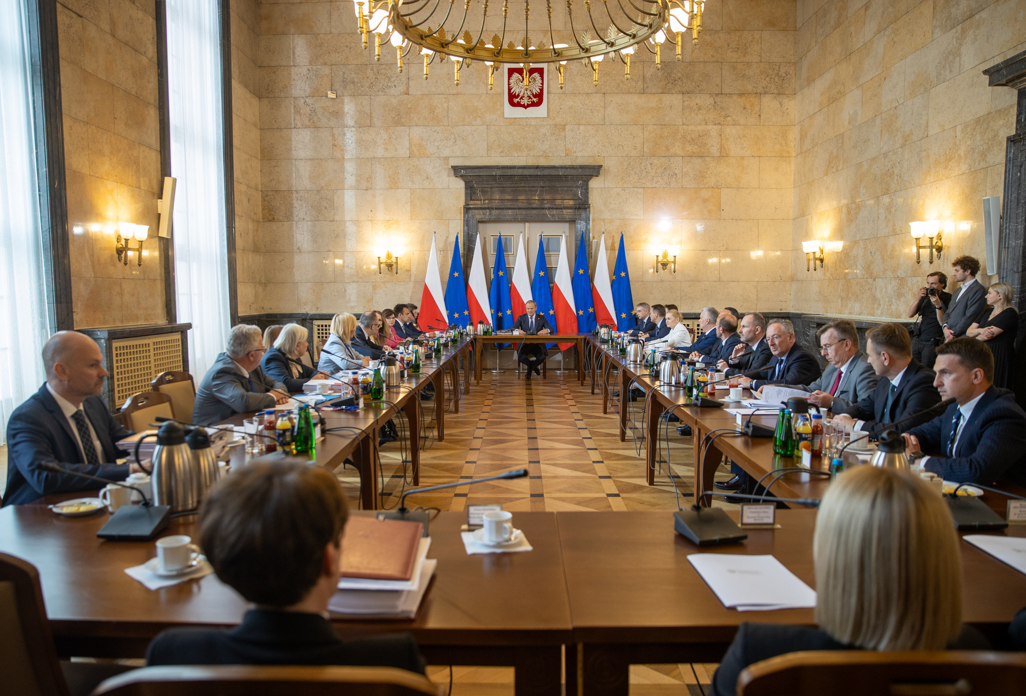 Członkowie Rady Ministrów na posiedzeniu w ŚUW/fot. ŚUW