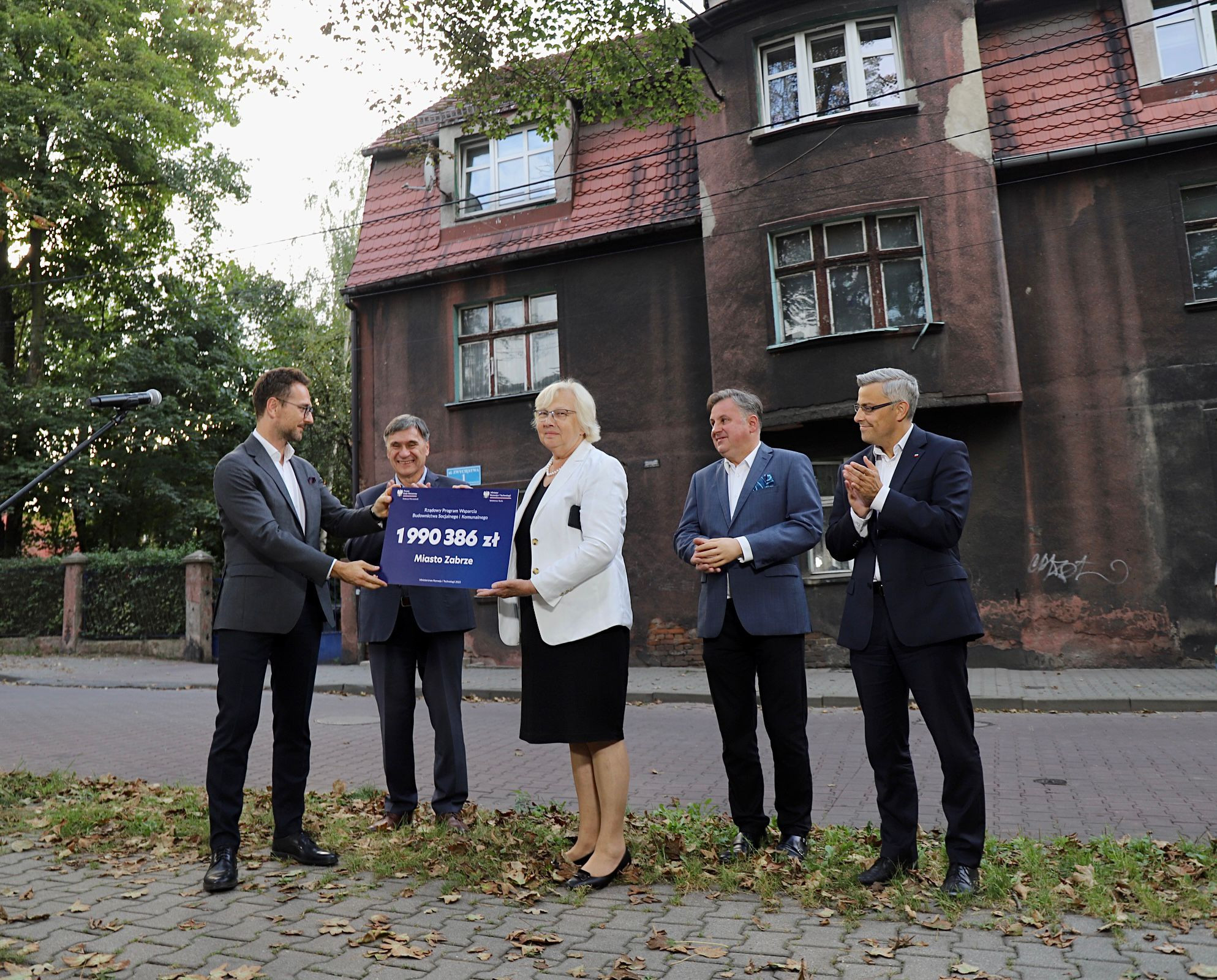 Konferencja prasowa dot.  środków na budownictwo komunalne w Zabrzu