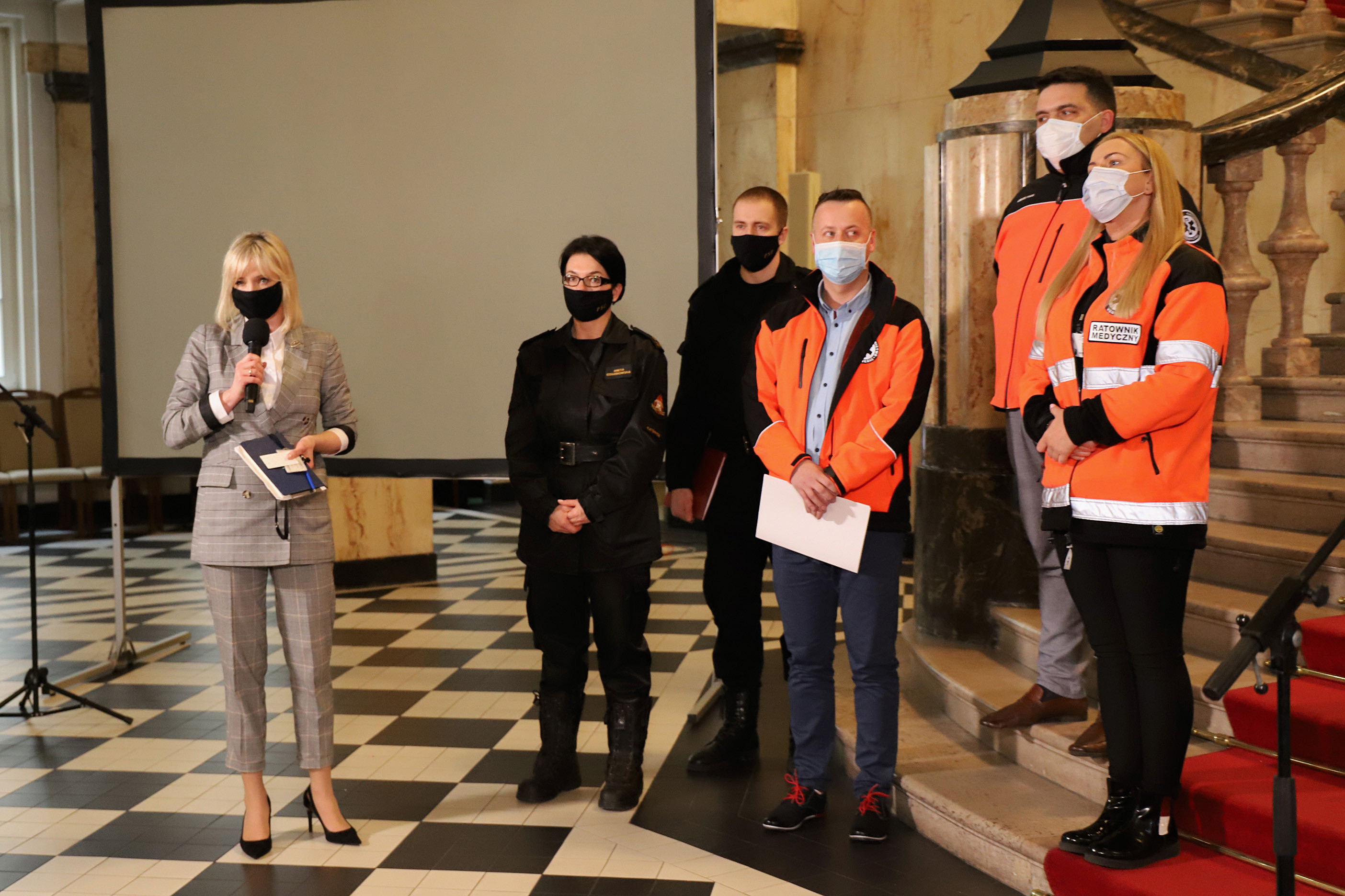 Brieifng dot. wspólracy służb w systemie ratownictwa medycznego /fot. A. Księżnik/