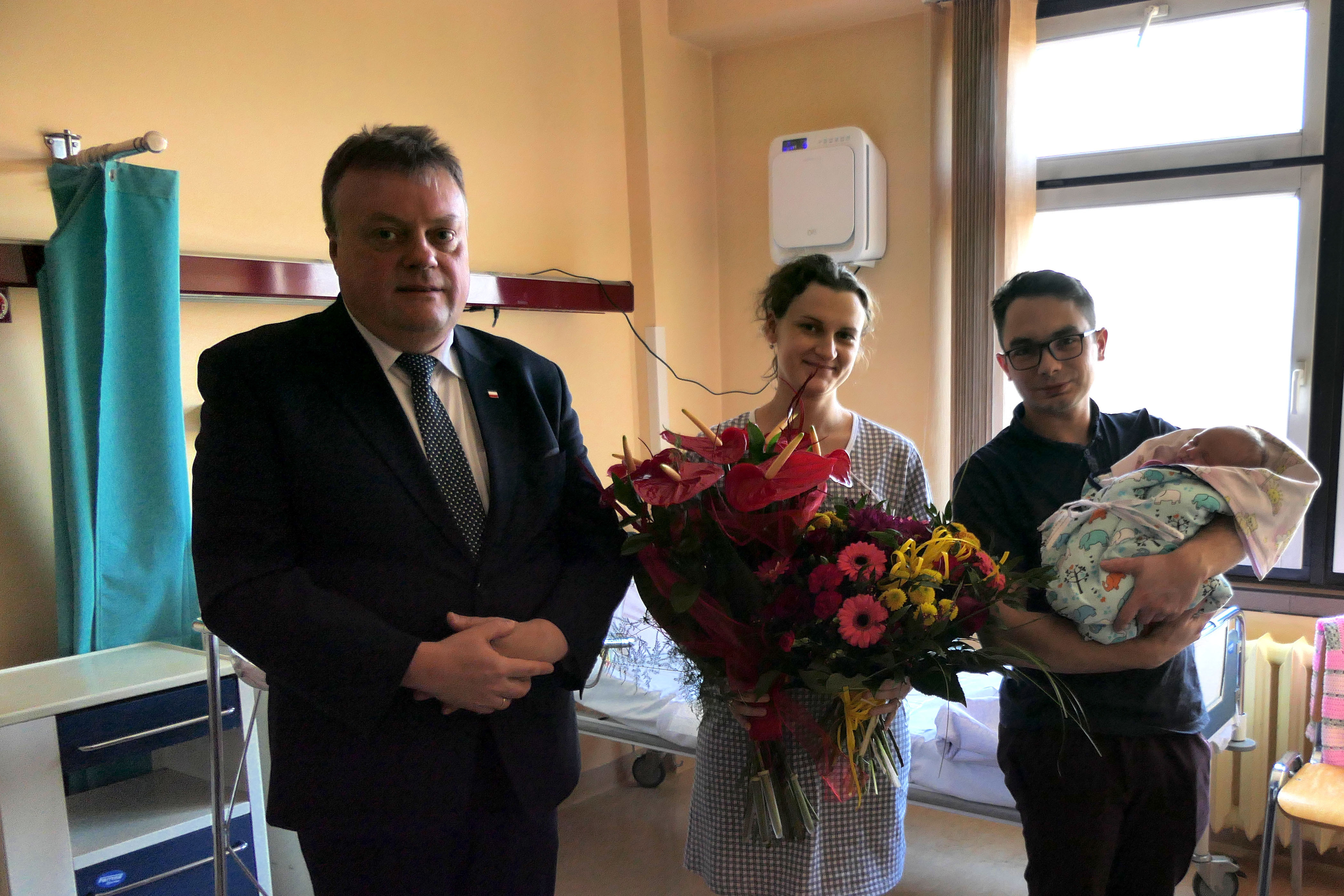 Poznaliśmy Antosię. To pierwsze dziecko urodzone w 2020 roku w województwie śląskim/fot. B. Półrolnik