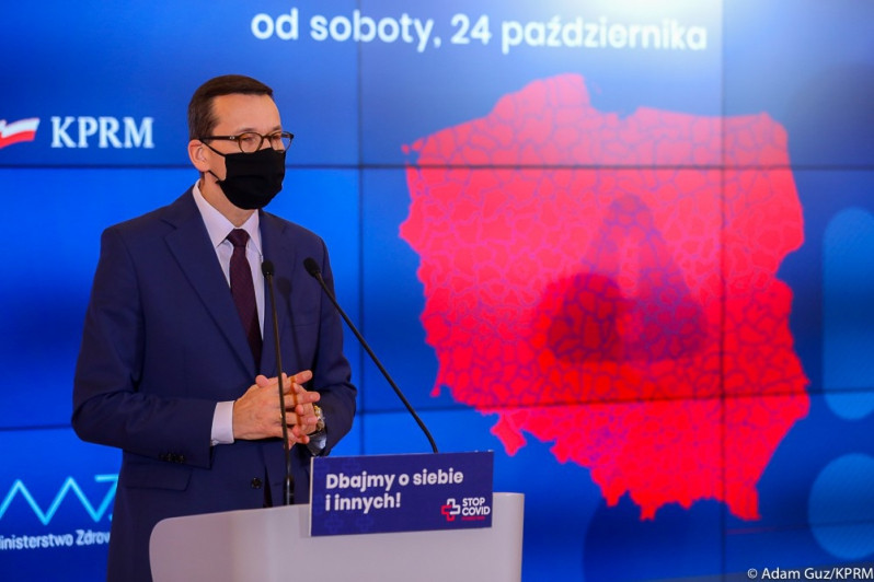 Konferencja prasowa ws. nowych zasad bezpieczeństwa fot. Adam Guz/KPRM