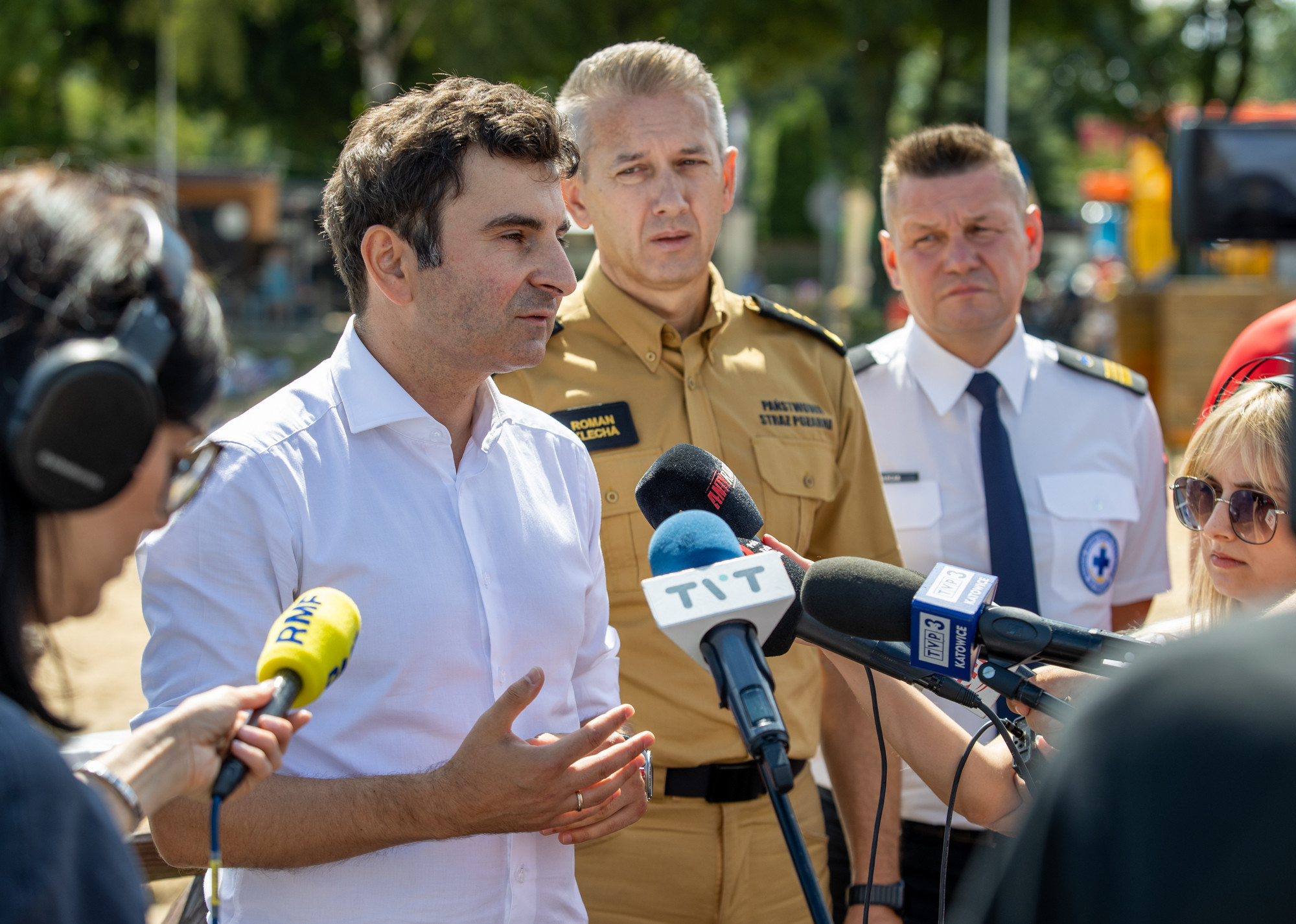 Marek Wójcik podczas konferencji 