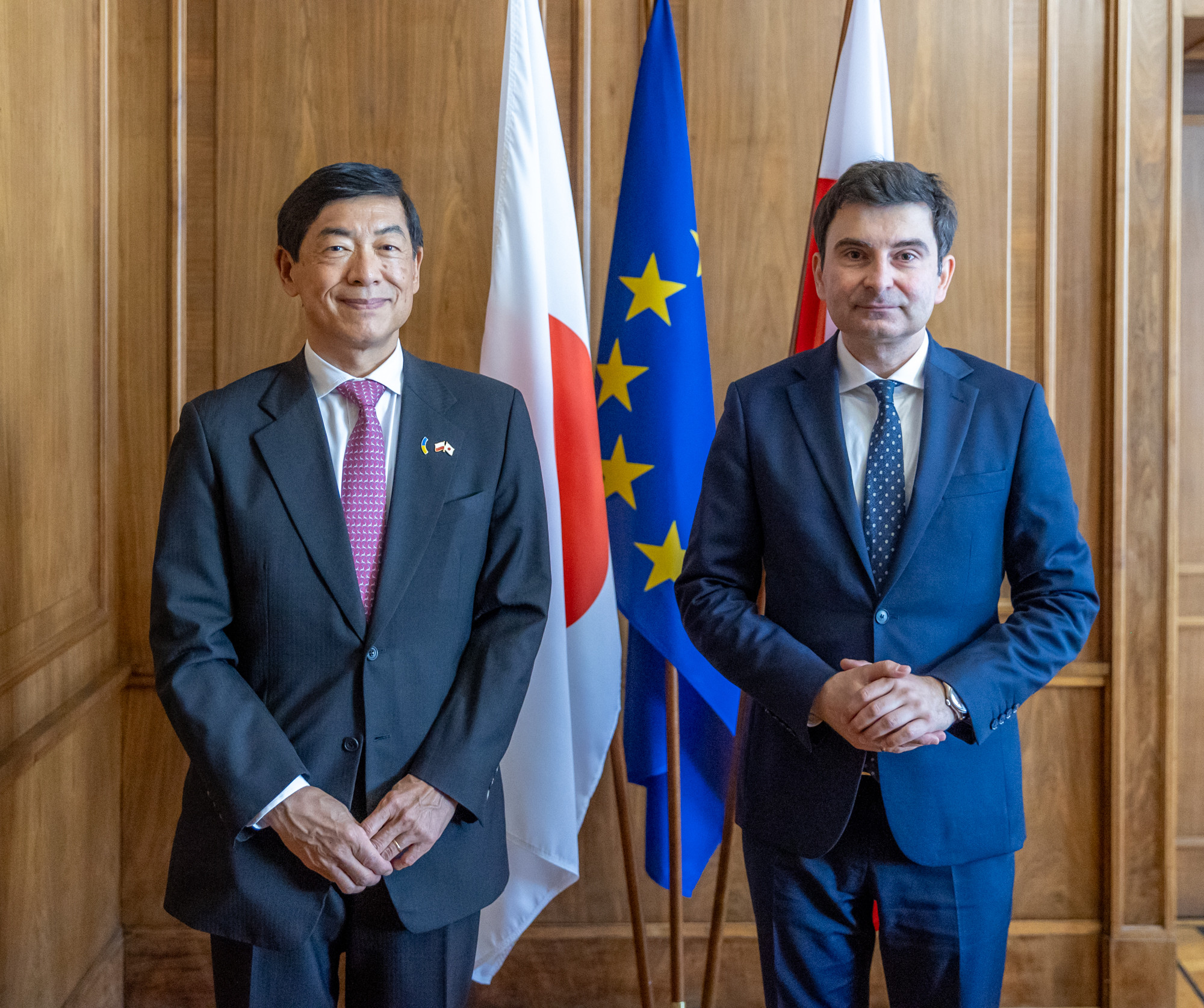 Ambasador Japonii i Wojewoda Śląski/fot. ŚUW