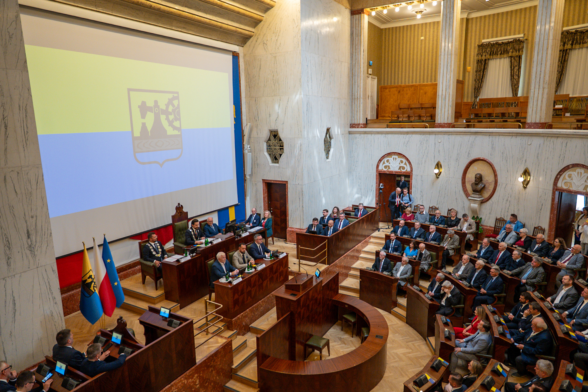 Sala Sejmu Śląskiego podczas XVI sesja Rady Miasta Katowice