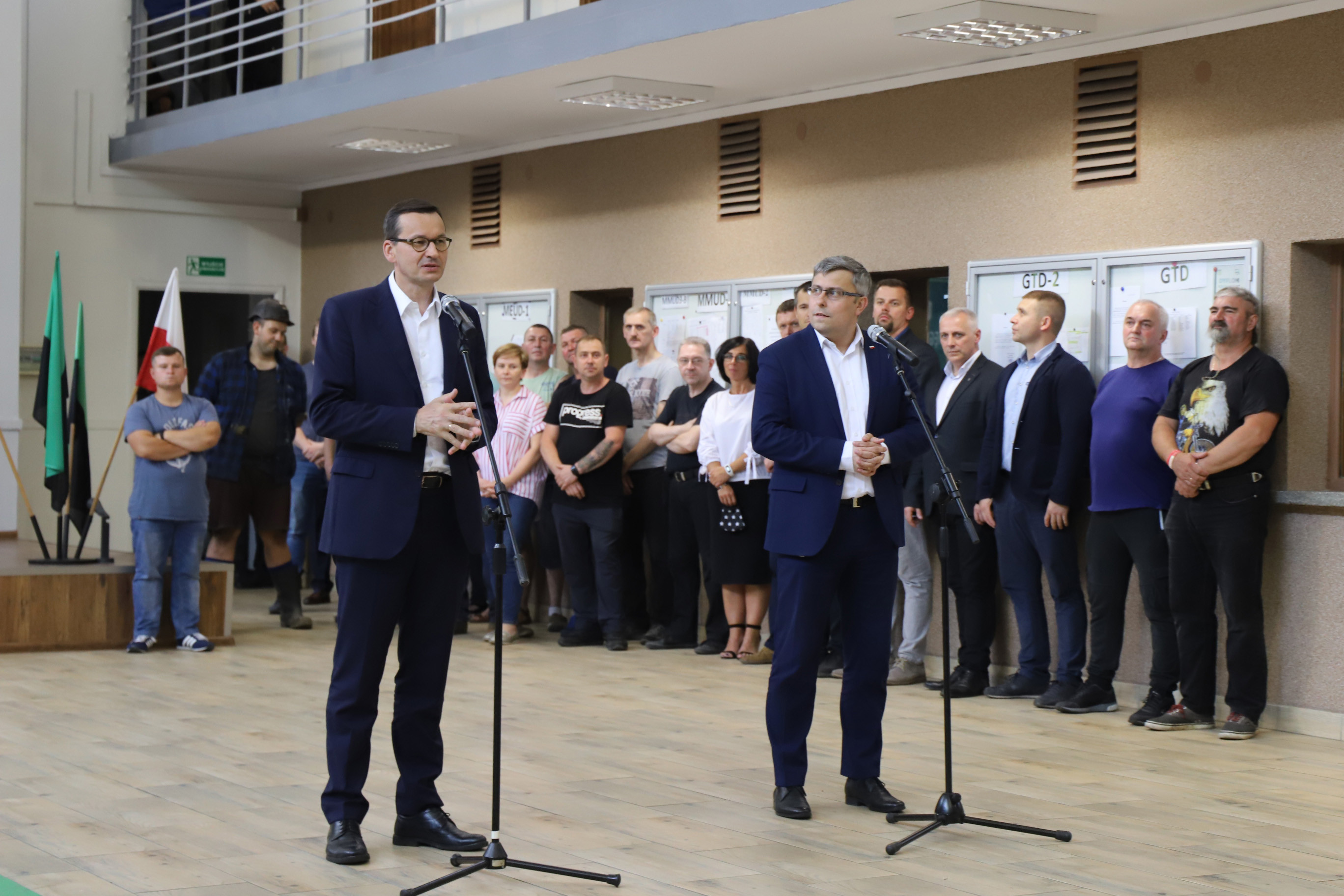 Wizyta premiera Mateusza Morawieckiego w KWK Bobrek /fot. A. Księżnik/