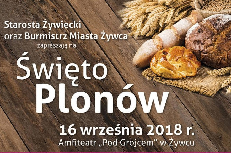 Plakat zapraszający na Święto Plonów w Żywcu /mat. Starostwa Żywieckiego/