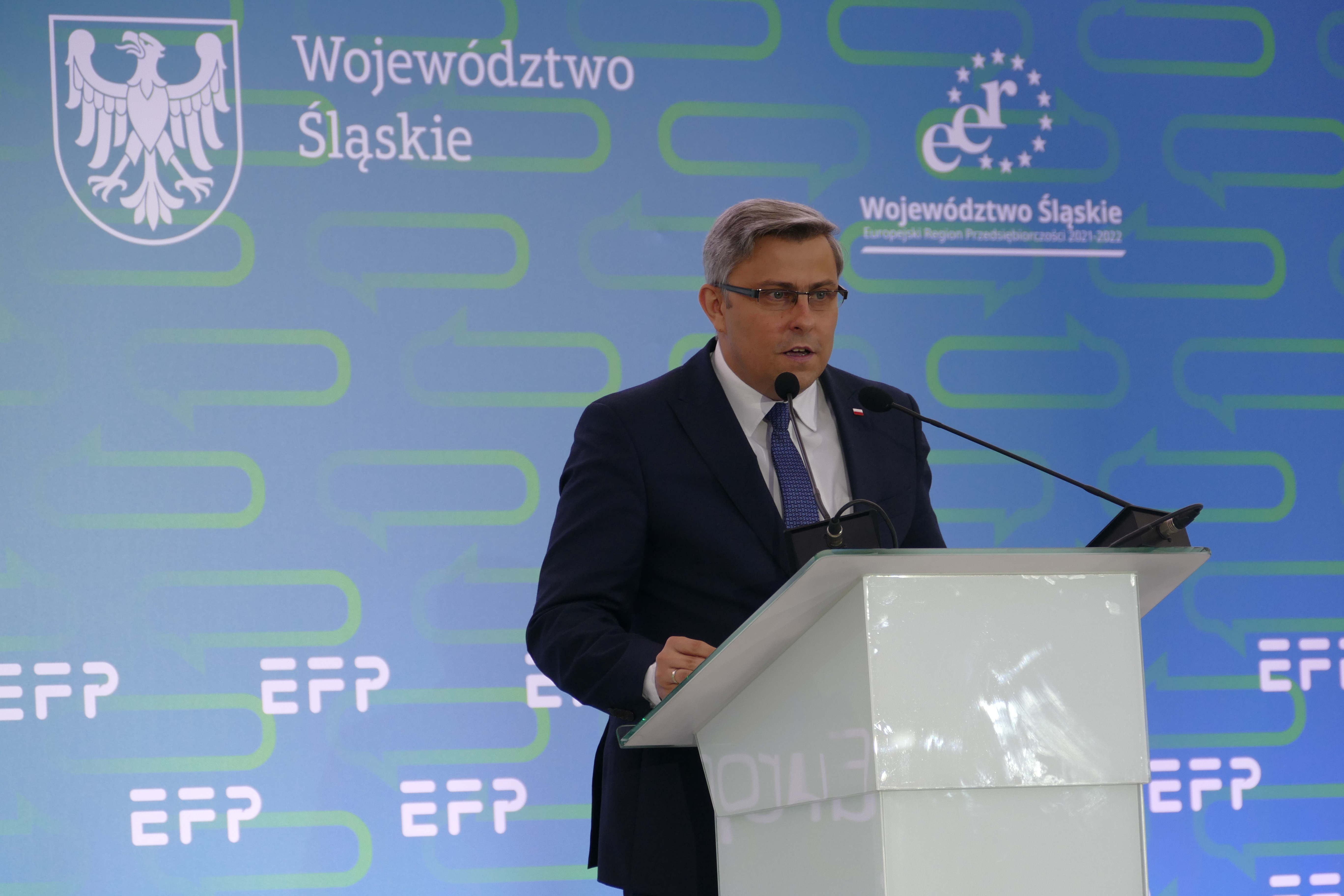 Wojewoda śląski Jarosław Wieczorek bierze udział w Europejskim Forum Przyszłości /fot. A. Kucharzewska/