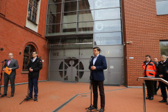 Uczestnicy konferencji prasowej/fot. ŚUW