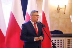 Obchody Narodowego Dnia Powstań Śląskich - przemawia wojewoda śląski Jarosław Wieczorek /fot. ŚUW/