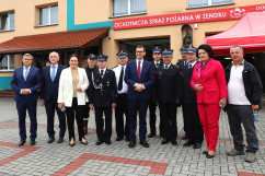 Wizyta w OSP w Zendku - wspólne zdjęcie uczestników wydarzenia /fot. A. Księżnik/