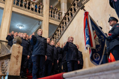 Uroczyste ślubowanie nowo przyjętych policjantów