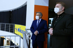 Briefing ws. uruchomienia Punktu Szczepień Powszechnych w Bielsku-Białej /fot. A. Księżnik/