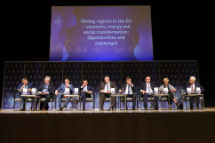 Zdjęcia z debaty na temat regionów górniczych podczas  Europejskiego Kongresu Gospodarczego /fot. A. Karendał/