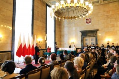 Galeria zdjęć z finału konkursu „Pocztówka na sto lat – moja Niepodległa” oraz wernisażu prac /fot. Anna Karendał/