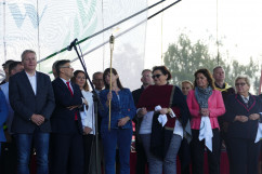 X Olimpiada Sportowa Uniwersytetów Trzeciego Wieku i Organizacji Senioralnych z udziałem wiceminister Elżbiety Bojanowskiej i wojewody Jarosława Wieczorka.