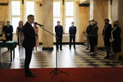 Wręczenie odznaczeń państwowym pracownikom służby zdrowia /fot. A. Księżnik/