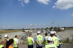 Galeria zdjęć ze spotkania i wizyty na placu budowy zbiornika przeciwpowodziowego Racibórz Dolny /fot. A. Kucharzewska/