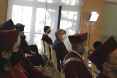 Goście zgromadzeni na widowni, podczas uroczystości. Wśród nich wojewoda śląski Jarosław Wieczorek/ fot. A. Herz