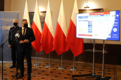 Konferencja prasowa dot. sytuacji epidemicznej - wypowiedź Wojewody Śląskiego /fot. A. Księżnik/