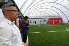 Wizyta premiera Mateusza Morawieckiego w Szkole Mistrzostwa Sportowego w Tychach /fot. A. Kucharzewska/