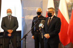 Konferencja prasowa dot. sytuacji epidemicznej - wypowiedź Wojewody Śląskiego/fot. A. Księżnik/