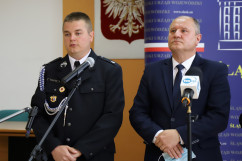 Briefing dot. akcji Bitwa o wozy w Bielsku-Białej /fot. A. Księżnik/