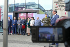 Uroczystość nadania imienia dworcowi w Katowicach /fot. A. Kucharzewska/