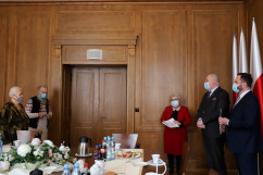 Uroczystość nadania tytułu Aktywnego Seniora 2020 fot. A. Księżnik