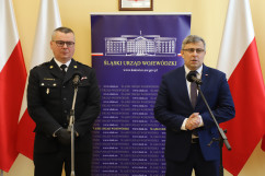 Briefing dot. akcji Bitwa o wozy w Częstochowie /fot. A. Księżnik/