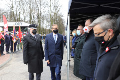 Galeria składająca się z kilkunastu zdjęć z wizyty na Śląsku premiera Mateusza Morawieckiego z okazji uroczystości upamiętniających 100. rocznicę III Powstania Śląskiego/fot. I. Matuszewska