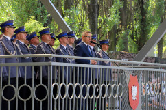Galeria zdjęć z uroczystości ślubowania nowo przyjętych policjantów w Katowicach /fot. A. Karendał/