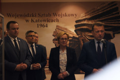 Zdjęcia z konferencji prasowej z udziałem ministra Mariusza Błaszczaka w WSZW. /fot. A. Kucharzewska/