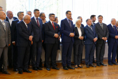 Fotorelacja z uroczystości w Centralnej Stacji Ratownictwa Górniczego w Bytomiu z udziałem Premiera Mateusza Morawieckiego/fot. I. Matuszewska