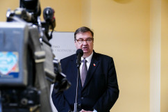 Spotkanie dotyczące współpracy polsko-czeskiej w dziedzinie afrykańskiego pomoru świń/fot. B. Półrolnik