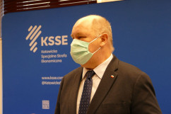 Przemawia wicewojewoda śląski Jan Chrząszcz. /fot. A. Kucharzewska/