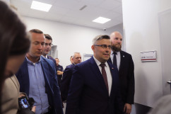 Wizyta premiera Mateusza Morawieckiego w Centrum Symulacji Medycznej w Zabrzu /fot. A. Księżnik/