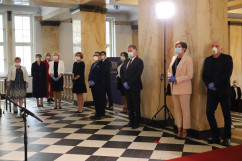 Wręczenie odznaczeń państwowym pracownikom służby zdrowia /fot. A. Księżnik/
