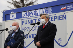 Briefing dot. majówkowej akcji szczepień /fot. I. Matuszewska/