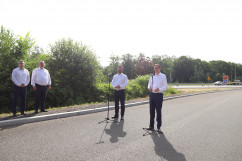 Uczestnicy briefingu prasowego/fot. ŚUW